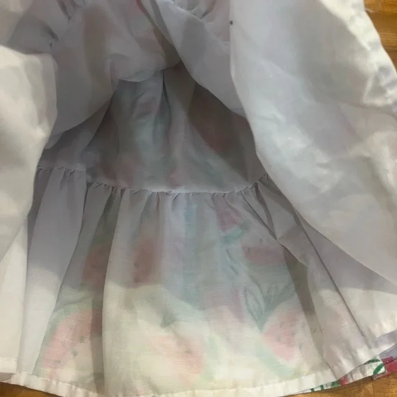 Isaac Mizrahi watermelon pattern Smocked Ruffled Sundress size 6 - Picture 5 of 6